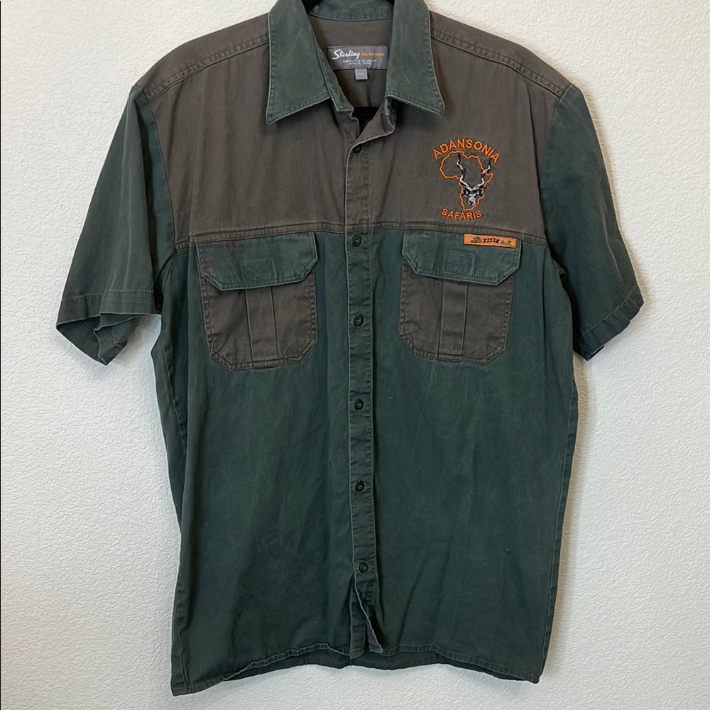 Sterling outdoors Safari Men's Green Shirt